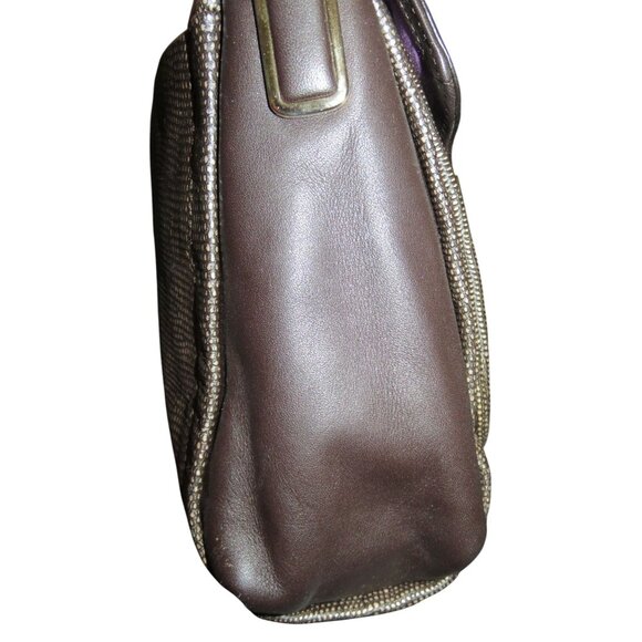 Coach 2013 Madison Glitter Lizard Sadie Flap Leather Crossbody Satchel in Brown - Picture 3 of 11